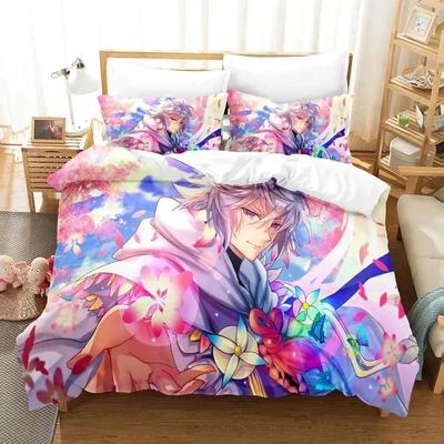 Fate Grand Order Merlin Bedding Set Duvet Cover Bed Set Quilt Cover Pillowcase Comforter King Queen Size Boys Adult