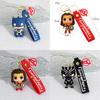 Cartoon Marvel American Captain Spider-man Silicone Keychain Pendant Batman Superhero Small Gift