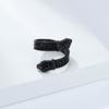 OAHLAN Fashion Jewelry Vintage Viking Rune Double Headed Snake Stainless Steel Ring for Men Gifts