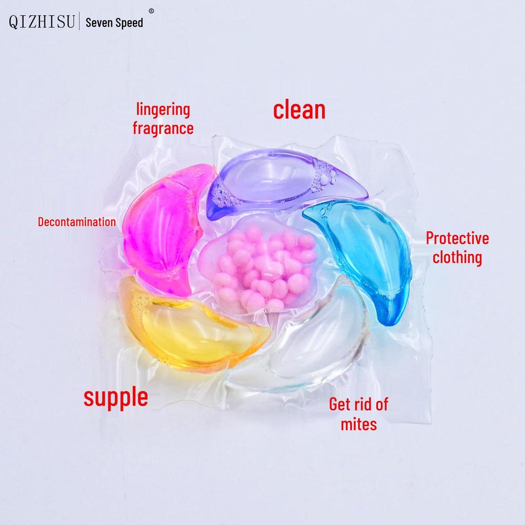 Multi-Effect Long-Lasting Scent Laundry Pods: Stain Remover, Softener, Antibacterial & Anti-Mite Detergent Balls