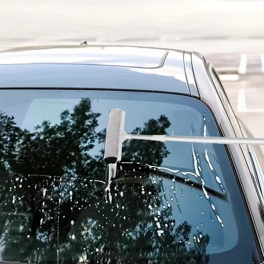 Retractable Pole Squeegee Window Cleaner Car Cleaning Tool Glass Squeegee  Window