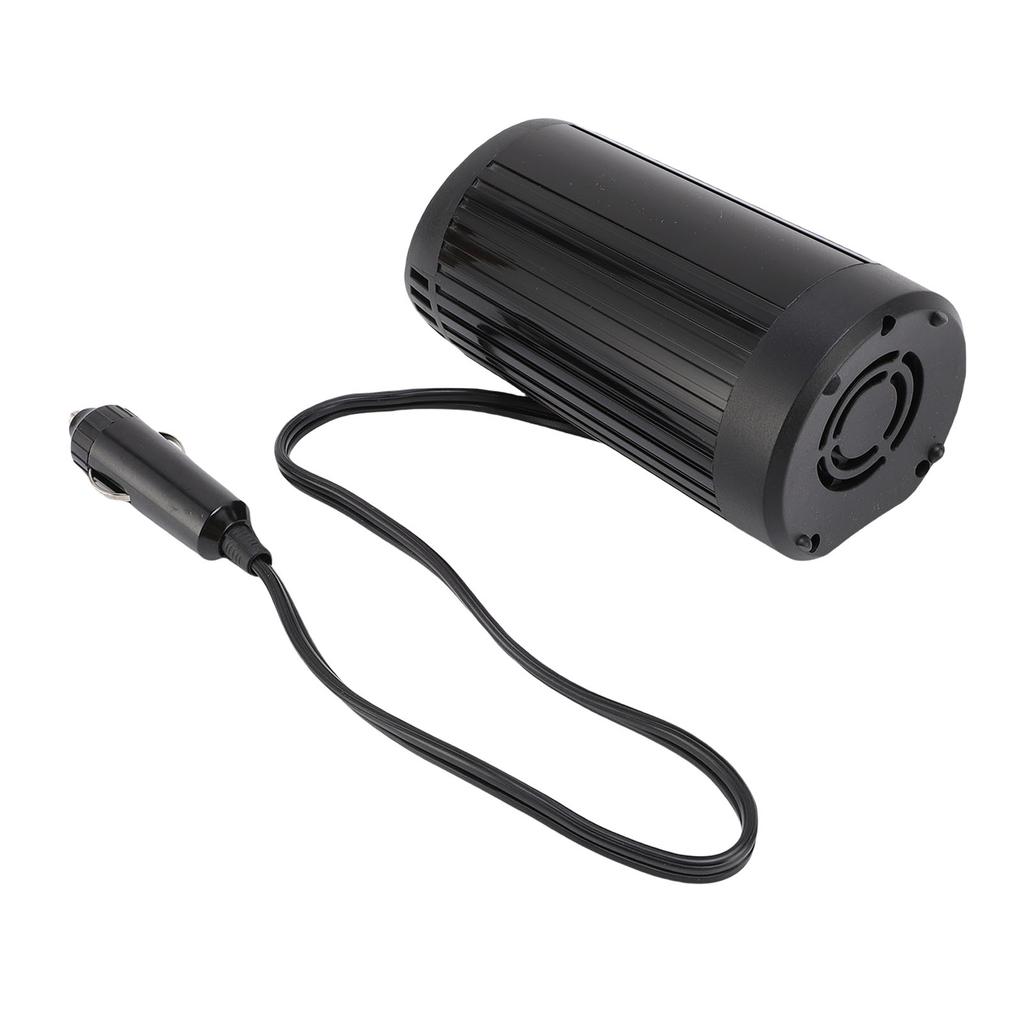 200W Car Inverter DC 12V to AC 220V Cigar Lighter Input Dual USB and Type C Fast Charging Car Plug Adapter Outlet for