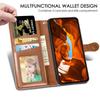 For iPhone 17 Case Wallet Stand Leather Phone Cover with Wrist Strap