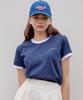 MACKY Golf Color Block Short Sleeve T-Shirt Navy