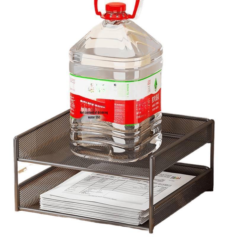 Desktop File Organizer Multi-Layer Storage Rack for Office Supplies and Books