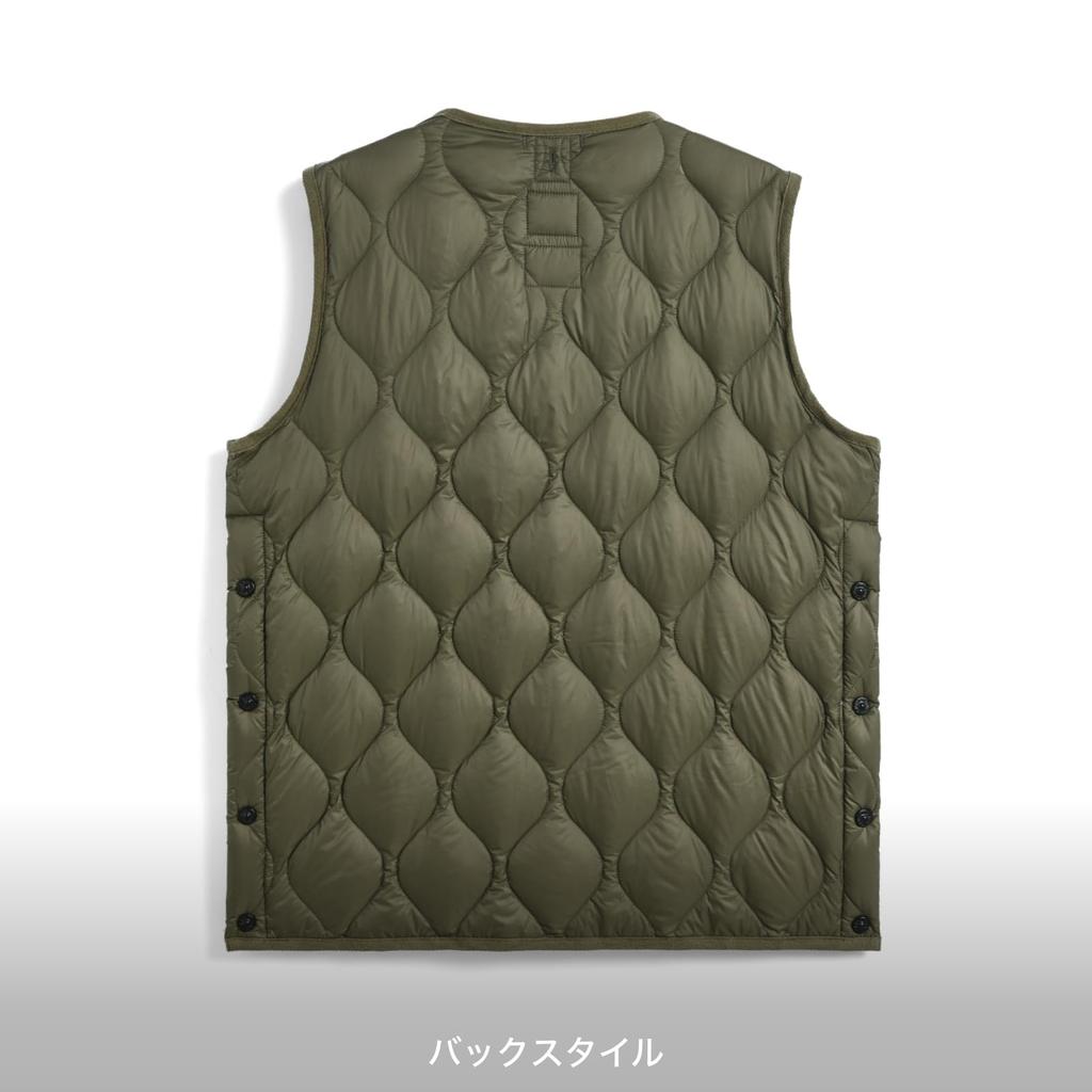 Taion Down Vest Olive 004ALSWPBML-1