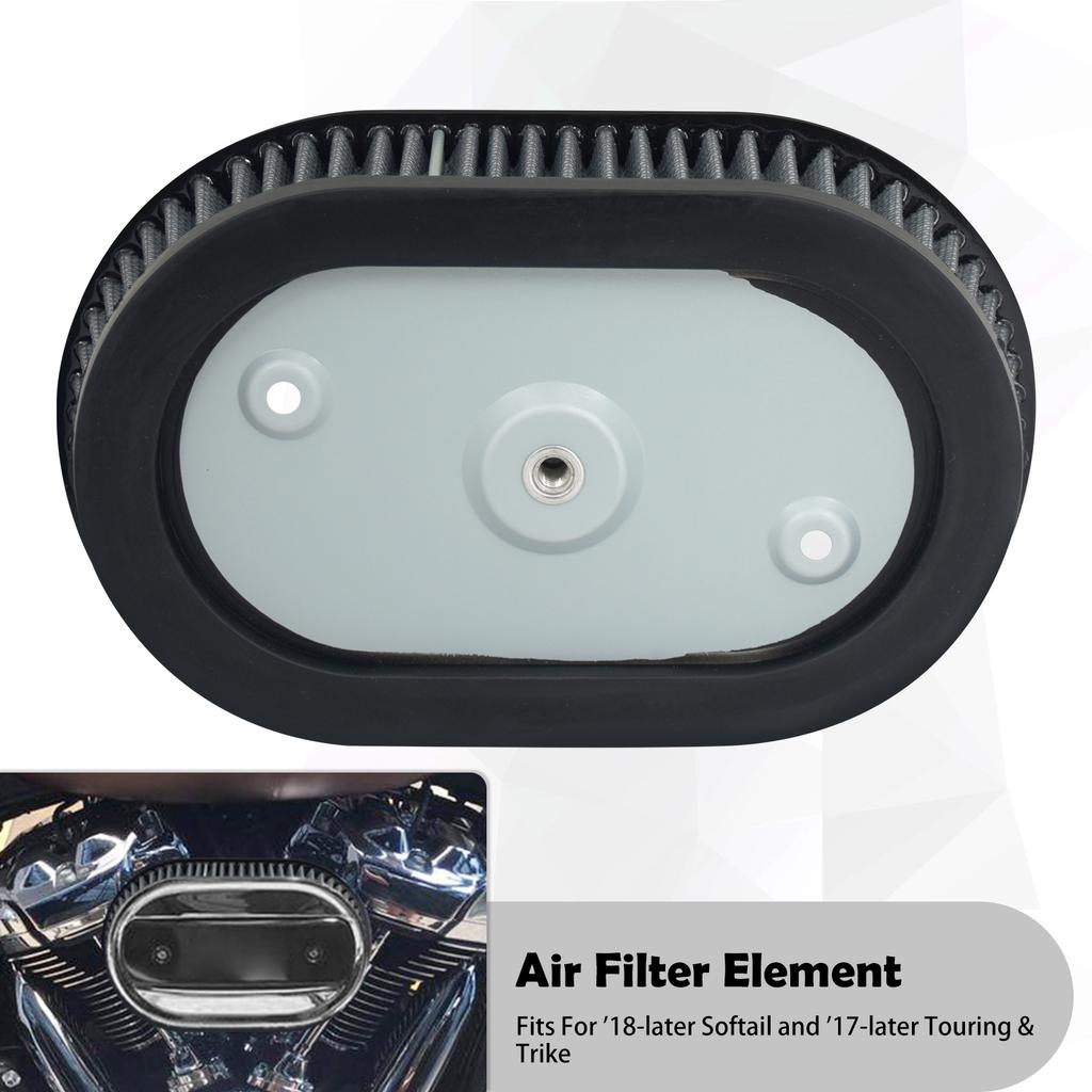 Motorcycle Air Filter Element Air Cleaner Inner Replacement For Harley Touring FLHT FLHX FLHR 17-Up Softail FXBR FLHC FXBB 18-Up