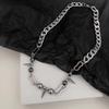 Punk Goth Dark Shibuya Babes Necklace Trendy Hip Hop Splicing Rivet Necklace Titanium Steel Does Not Fade