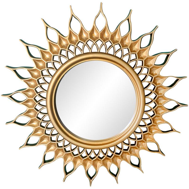 3PC/Set Wall Decor Round Wall Mirror Sets Hanging Mirror Gold Hanging Mirror Living Room Background