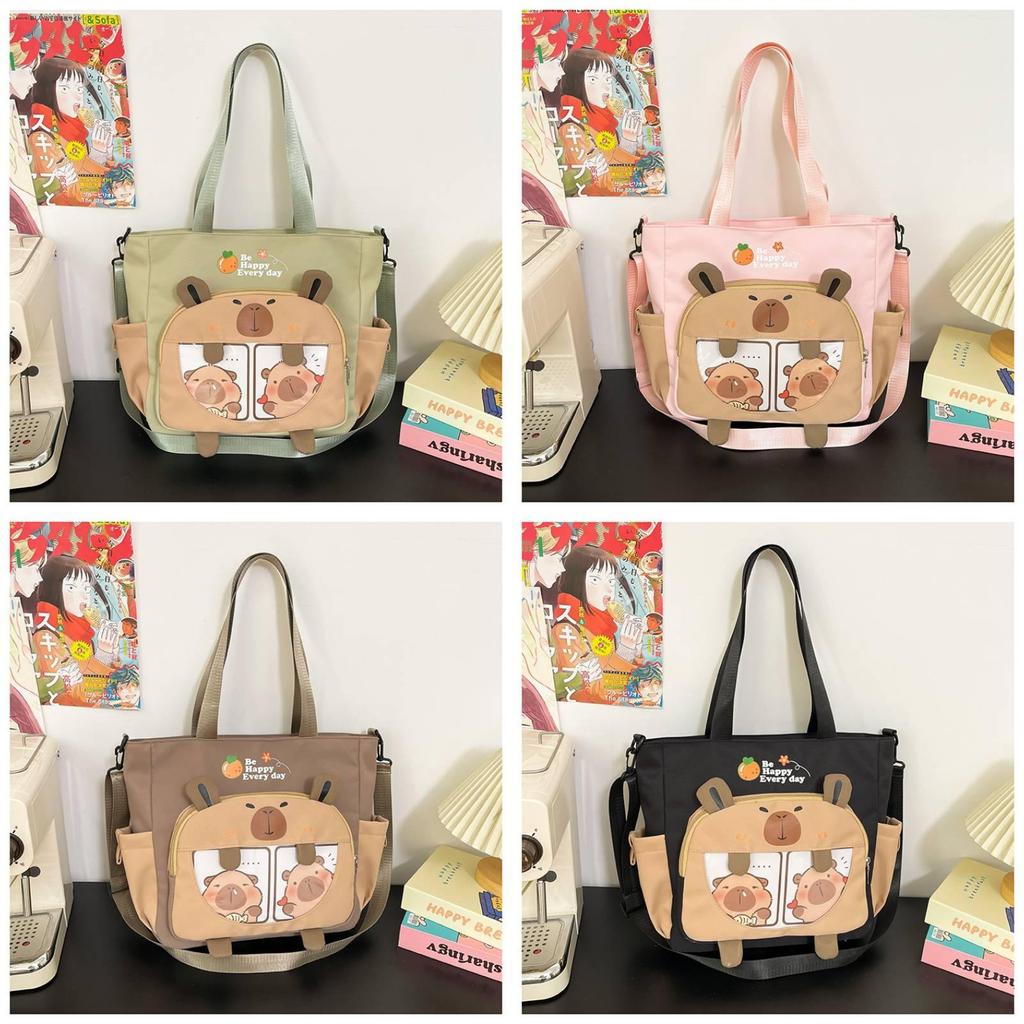 Cartoon Student Tote Bag With Large Capacity And Colorful Contrast For Daily Use