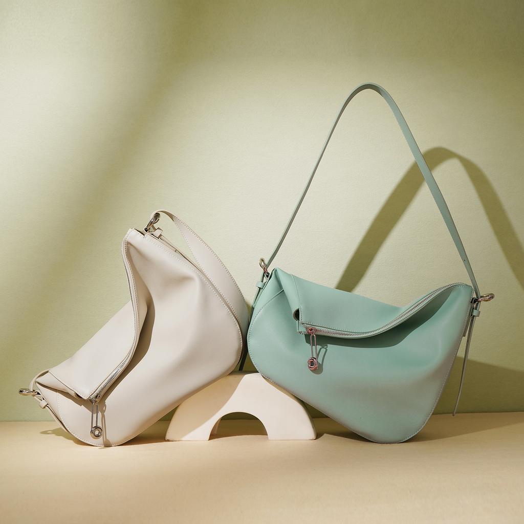 Cowhide Tote Bag Women's Large-capacity New Commuter Shoulder Messenger Bag