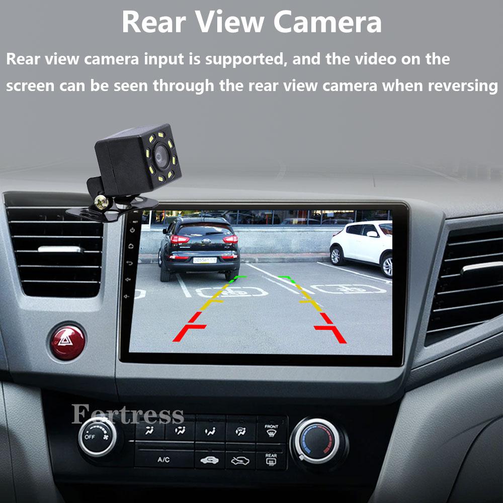 9" 2 Din Android 12 Car Radio for Honda Civic 2012 2013 2014 2015 Multimedia Player 2din Carplay Stereo GPS DVD Head Unit