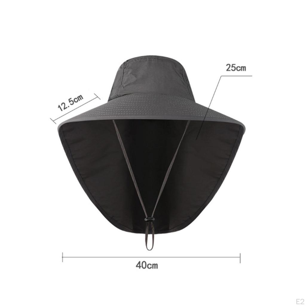 Bucket Hats Wide Brim with Neck Flap Ear ion Mesh Breathable for Women