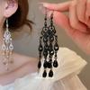 Diamond Water Drop Hollow Crystal Water Drop Pendant Ear Hook Court Style Versatile Earrings Light Luxury Earrings