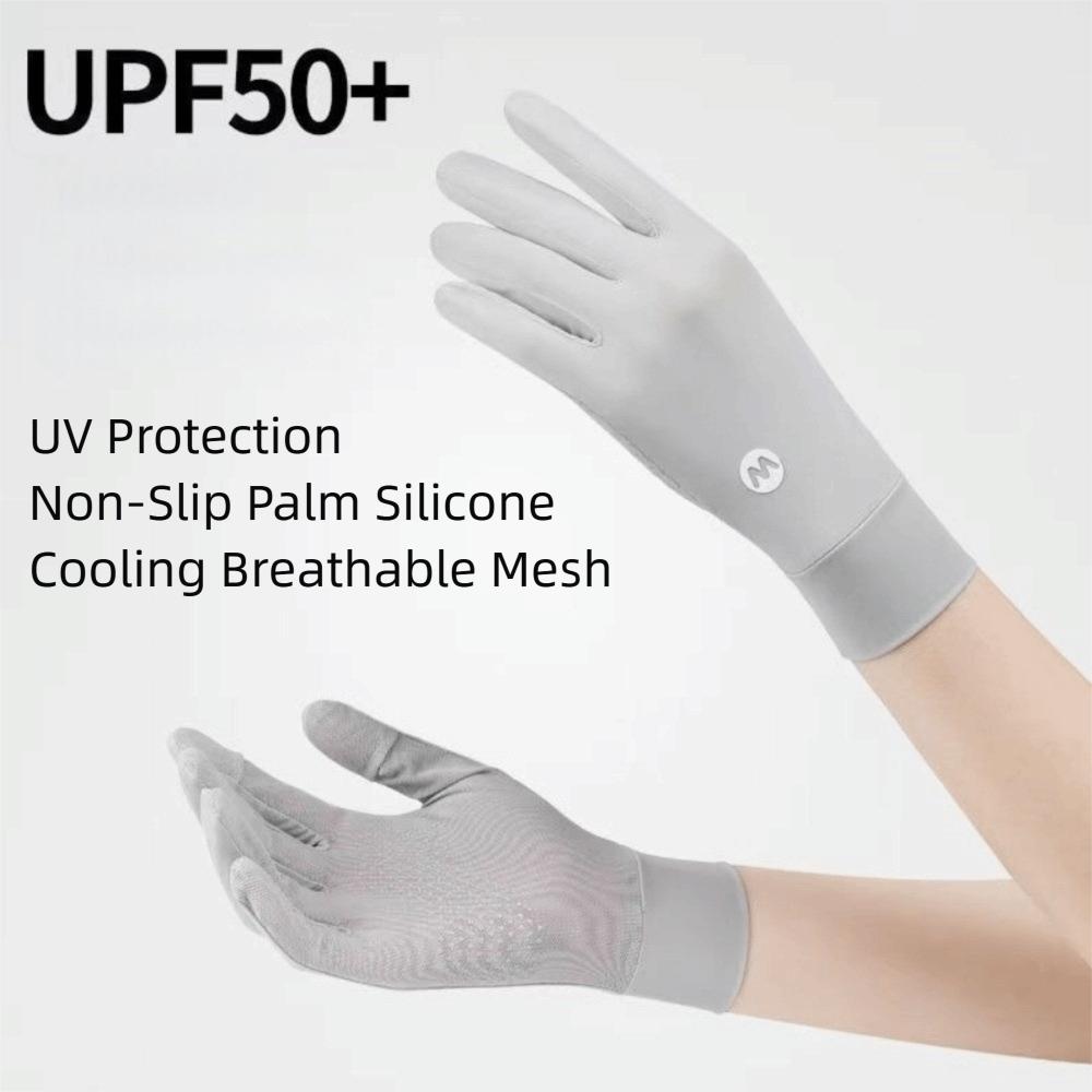 Non-Slip UV Protection Gloves Breathable Ice Silk Gloves Unisex Sun Protection Gloves Hiking