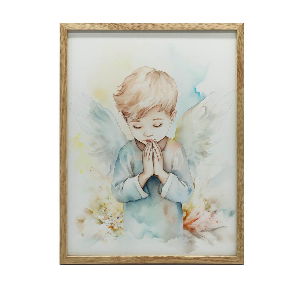 Angel Poster In Delicacy Of Colors Angel Poster In Delicacy Of Colors, 70X100 Cm, Black Aluminum Frame, 230 Gsm Matte Paper