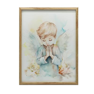 Angel Poster In Delicacy Of Colors Angel Poster In Delicacy Of Colors, 30X40 Cm, Black Aluminum Frame, 230 Gsm Matte Paper