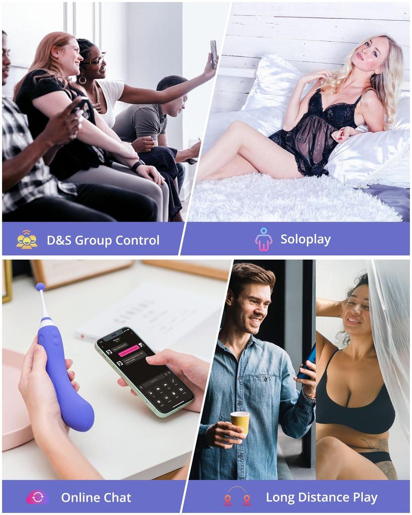 LOVENSE Hyphy High Speed Vibrator for and Smartphone Remote Music Distance Solo Collaborative Japanese App Year Nipples, G-Spot, Clitoris, Control,