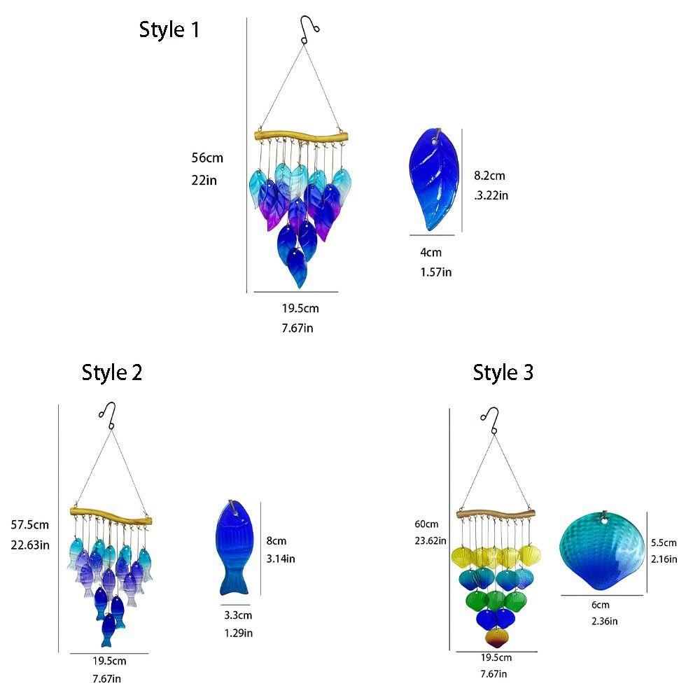Colorful Wind Chime Iron Art Light Collection Pendant Crafts Sun Catcher  Windows