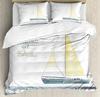 Nautical Anchor Ship Lighthouse Whale Art 3Pcs Bedding Set For Double Bed Home Textile Duvet Cover Quilt Cover Pillowcase