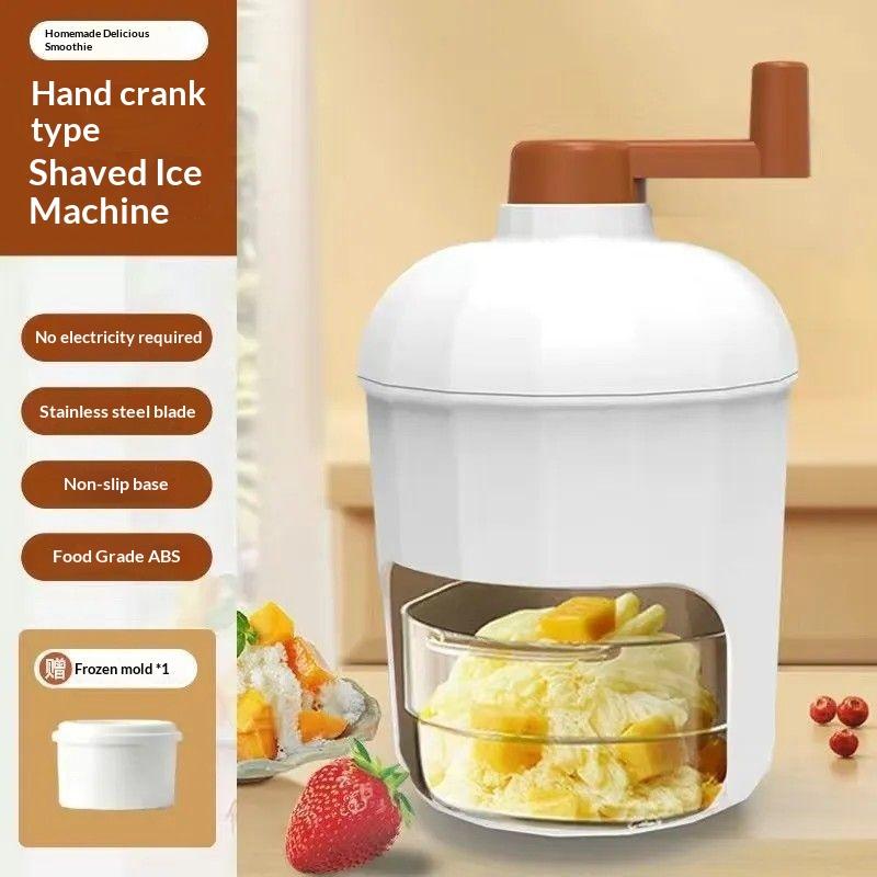 Shaved Ice Machine Home Small Manual Ice Crusher Hand-Shake Ice Sand Hail Ice Ice Breaker To Make Continuous Sand Ice