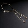 Butterfly Fringe Hair Hoop Alloy Woman Tiara New Design Rhinestone Headband  Wedding