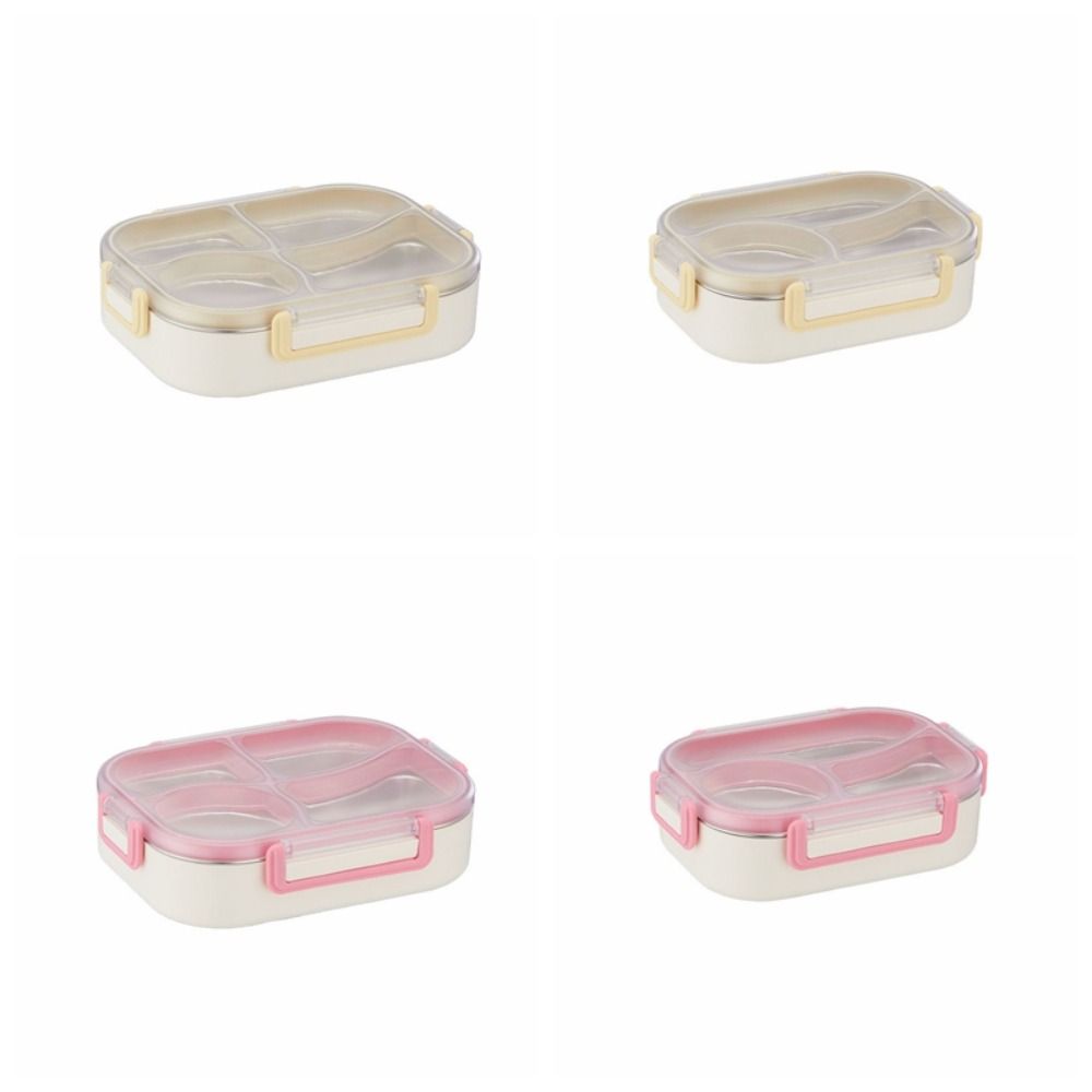 Divided Insulated Lunch Box 900/1400ML Compartment Lunch Box Stainless Steel Lunch Box  Worker