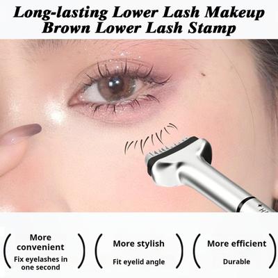 Zestaw stempli do rzęs dolnych 2 w 1 Wodoodporny, odporny na pot eyeliner Szybkie narzędzie do makijażu oczu Długotrwały stempel do rzęs dolnych dla początkujących