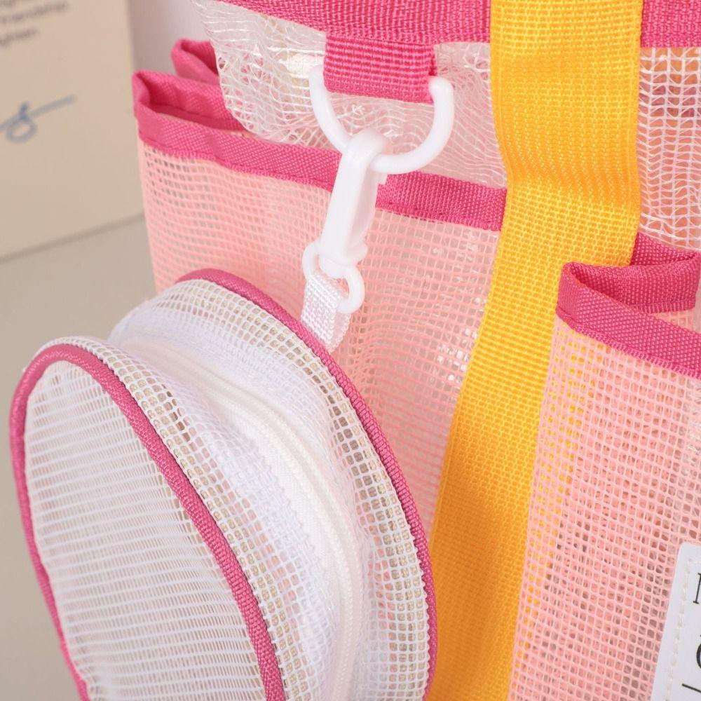 Large Capacity Mesh Swim Bag Breathable Swimming Handbag Durable Beach Storage Bag  Swimming