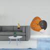 Abstract Flame Resin Sculpture Modern Art Clock Ornament for Living Room Bedroom Bathroom Restaurant