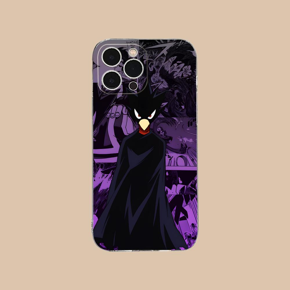MHA Tokoyami Mobile Phone Case for iPhone 17 16 15 14 13 12 11 X XR XS Air Pro Max Plus Mini Clear Colorful Cover Cover Pretty