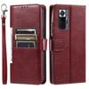 Cover for Xiaomi Redmi Note 10 Pro 4G Retro PU Leather Flip Wallet Phone Case Multi Card Slots