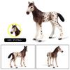 Oenux Grassland Wild Steed Farm Animal Small Horse Model Action Figures PVC Home Decoration Figurines Collection Toy Kid Gift