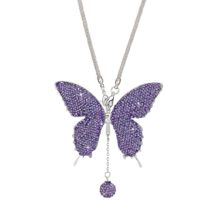 ExquisiteCar Hanging Pendants Rhinestones Butterfly Room Decors Ornaments