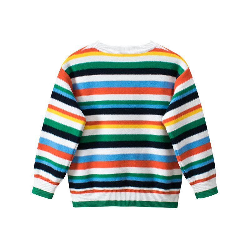 27Kids Spring and Autumn Children's Clothing Cotton Striped Sweater