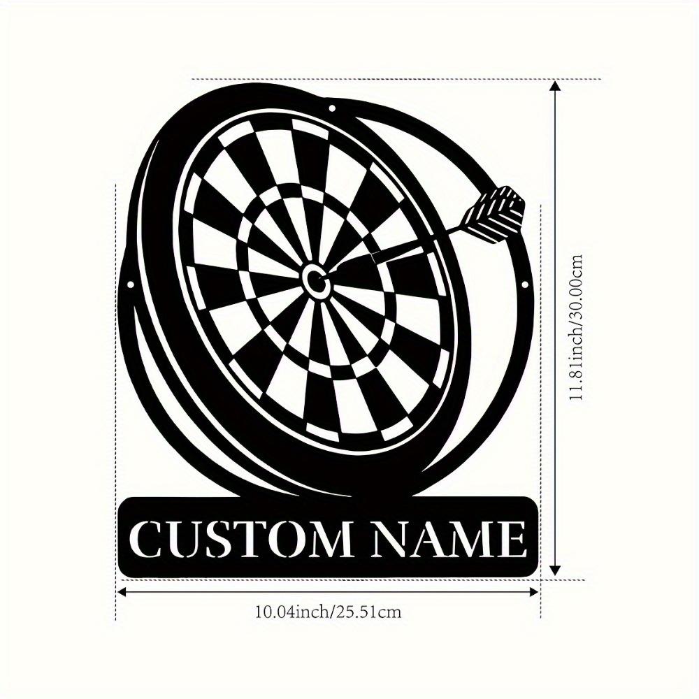 Metal Sign Wall Art Custom Name Plate Home Decor Vintage Tin Sign Personalized House Number Plaque Man Cave Gift