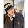 Tanworders house female detective, autumn and winter Xiaoxiang playful equestrian hat bow wool cap