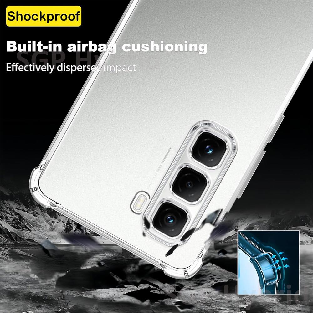 Clear Silicone Shockproof Cover Coque For Infinix Hot 60 Pro+ Case Lens Protection Shell On Hot60 Pro Plus 60Pro Hot60Pro Fundas