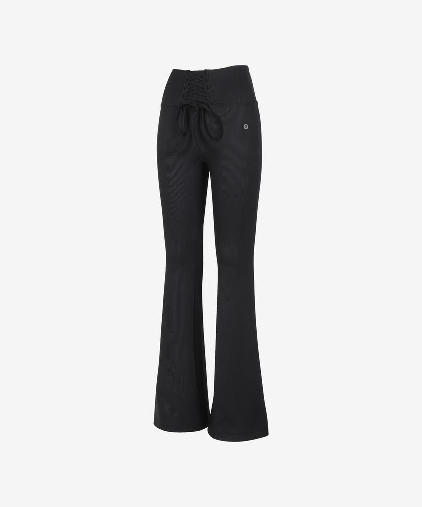 GRANDE LINE El-Touch Rib Corset Bootcut Pants_4 Colors