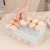 Stackable Home Storage Box Kitchen Refrigerator Egg with Holder Container Lid