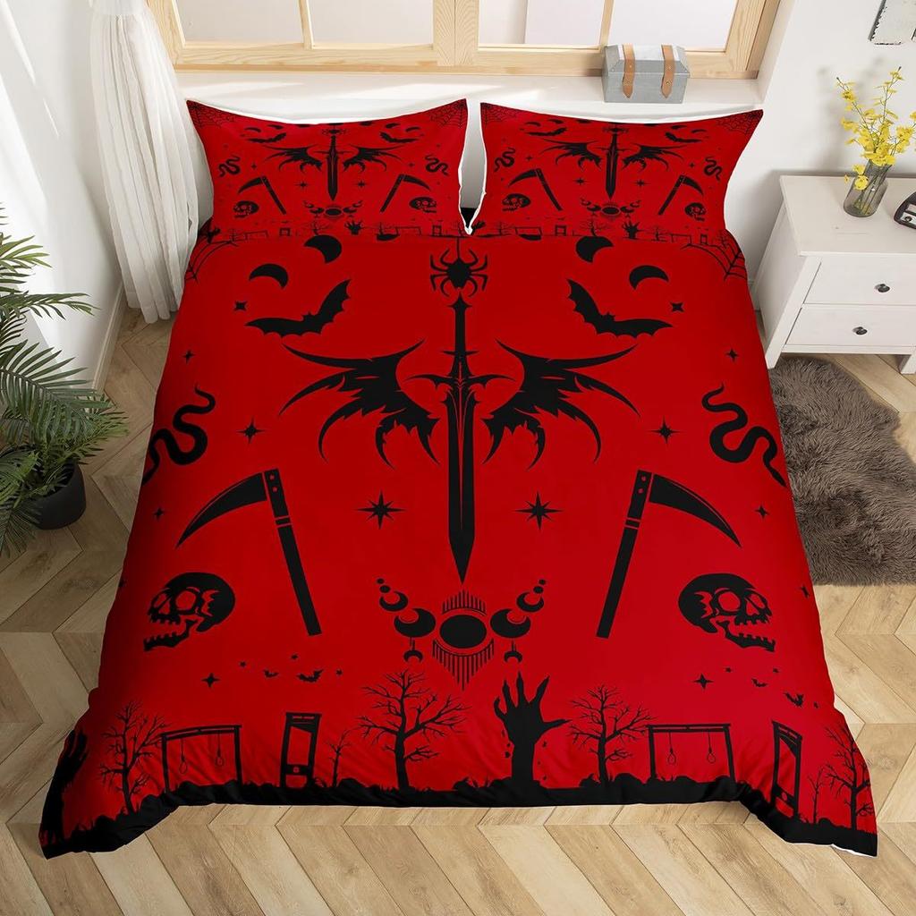 Halloween Duvet Cover Set Bedding Set 3-piece Bedding Set