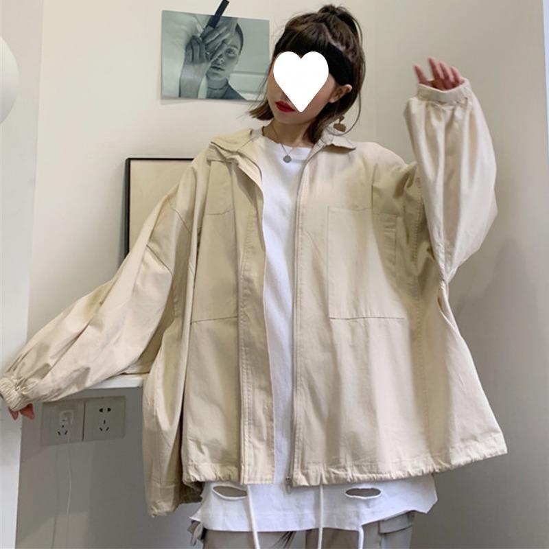 Women's Trendy Salt-style Korean Baseball Jacket: Stylish, Versatile, Loose Fit for Spring/Autumn, Perfect for Students.