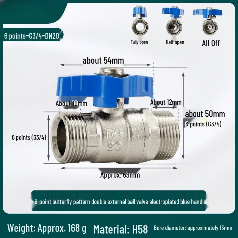 JunDingYing Full Copper Ball Valve