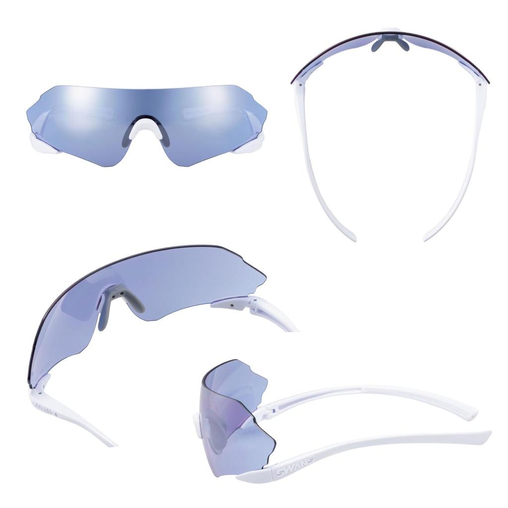 Swans Neuron 20 Sports Made in for and Track and Silver Mirror x Ultra Ice Blue E-NOX Sunglasses, Japan, Marathons, Running, Field, ENN20-0714 SPW,