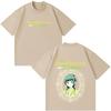 Unisex Retro T‑shirt Printed with Maomao Patterns from the Anime The Apothecary Diaries, Summer Short Sleeve Loose Casual Top
