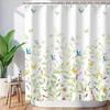 Watercolor Floral Shower Curtain: Elegant, Nature-Inspired Bathroom Decor for Fresh, Romantic Ambiance and Soft Charm