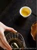 High Borosilicate Heat-Resistant Glass Tea Dispenser, Large Capacity Golden Cicada Fair Cup