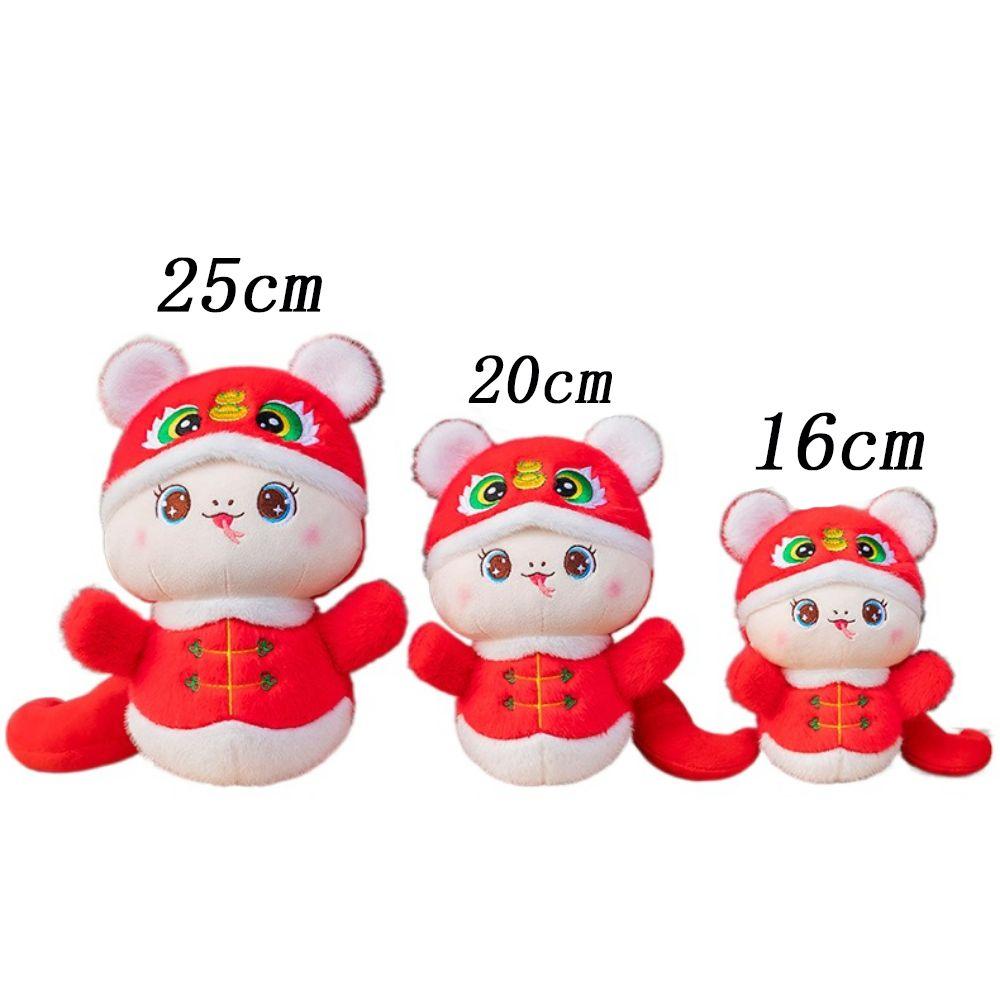 Tiger Head Hat Snake Year Plush Toy The God of Wealth Lucky Snake Doll Plushies  Children