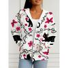 Women's 3D Printed Zipper Hooded Sweatshirt, Long Sleeves, Casual Sport Style