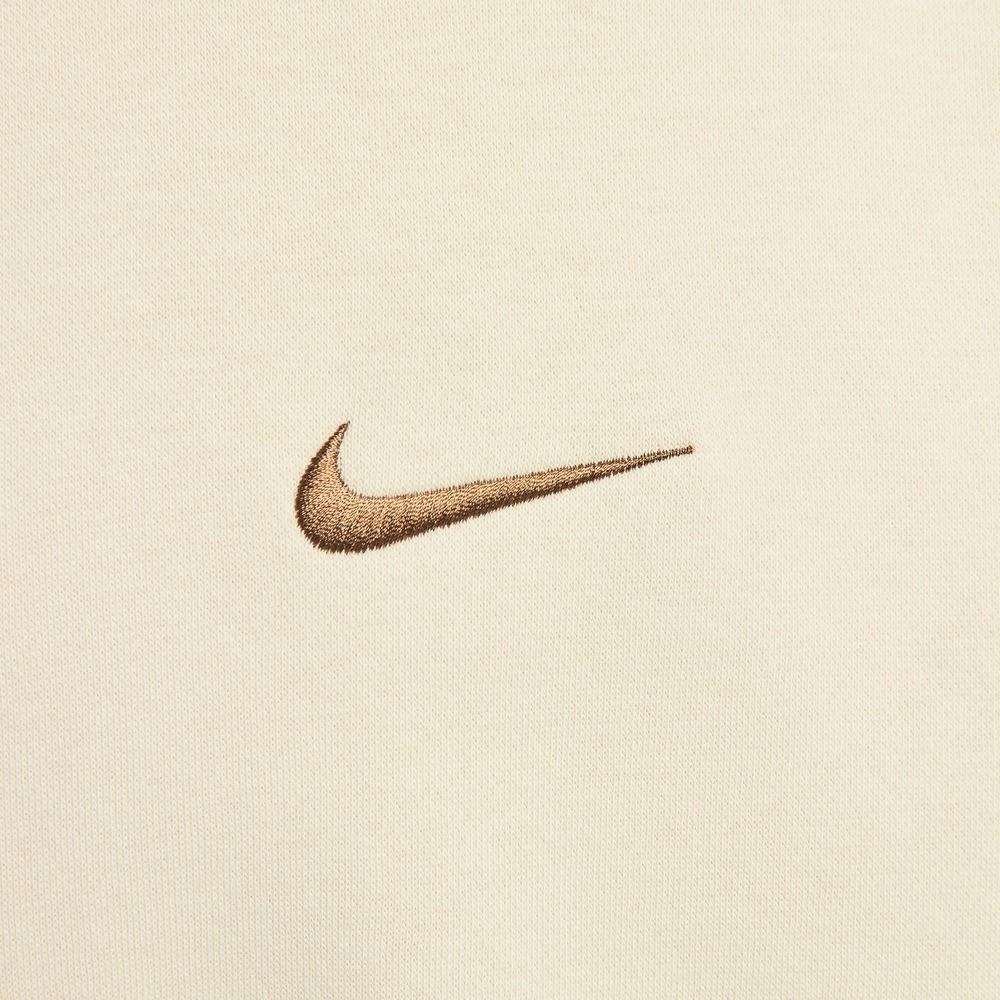 Nike Men's Pullover Stand Collar Letter Long Sleeve Sweatshirt In Off-White